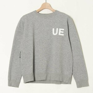 【1円スタート】uniform experiment ユニフォームエクスペリメント トレーナー スウェット 長袖カットソー 綿ポリエステル 灰色 1 日本製