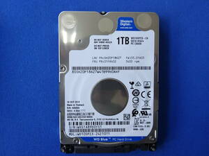 ■エラーなし・173H使用時間■ [2.5インチ　SATA　1TB　7mm]　WESTERN DIGITAL　WD10SPZX