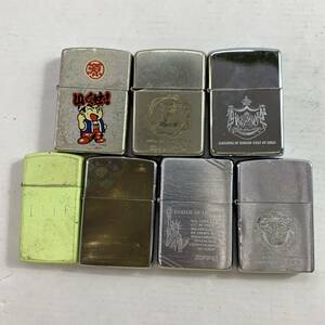 (25723)▽【１円スタート】ZIPPO　ジッポ　7個セット　1996年〜1997年　箱無し　セット売り　まとめ　中古品