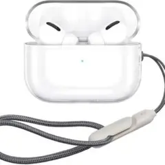 クリア AirPods Pro 2 ケース 2022用 ストラップ付属