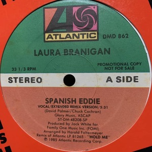 ◆ Laura Branigan - Spanish Eddie (Vocal Extended Remix Version)◆12inch US盤 Promo DISCO