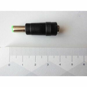 DCコネクター プラグジャック変換アダプター 内外径 2.1/5.5mm - 6.3/3.0 mm