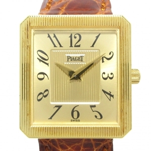 PIAGET(ピアジェ) 腕時計 プロトコール 84154 ボーイズ K18YG/革ベルト ゴールド