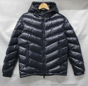 ◆ 美品 MONCLER/モンクレール ダウンジャケット ALEIG GIUBBOTTO E20914194705 68950 表記サイズ：0 ワッペン付き ネイビー 144410