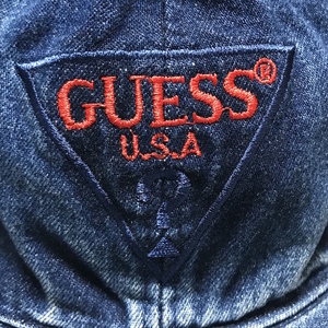 【送料無料】90s ブートレグ GUESS デニム CAP vintage 古着 帽子