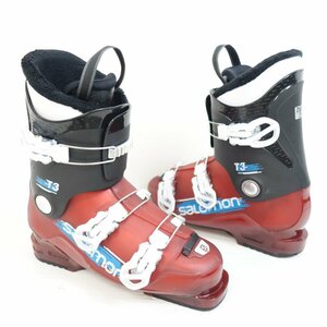 中古 子ども用 18/19 SALOMON T3 YOUTH 25-25.5cm/ソール長295mm スキーブーツ サロモン ティースリー