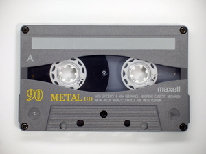 使用済みカセットテープ・maxell METAL UD 90　　TYPE Ⅳ / メタルポジション