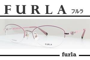 ◆FURLA フルラ　◆婦人メガネフレーム　◆VFU-611J カラー 0A85 (グレイッシュピンク)