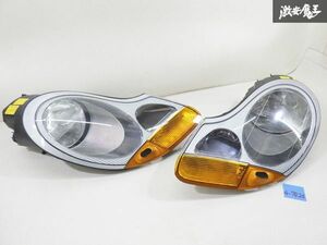 【美品！】 ポルシェ 純正 996 911 左H ハロゲン ヘッドライト ランプ 左右 set 996.631.053.12 / 996.631.054.12 986 ボクスター 棚14-4