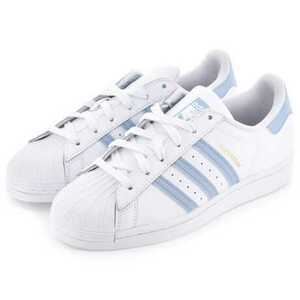 23.5cm アディダス スーパースター 白/水 H05645 adidas SUPERSTAR