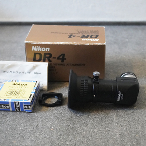 ほぼ 未使用 美品 箱 説明書 有 ニコン Nikon DR-4 アングル ファインダー アイピース アダプター 付 カメラ アクセサリー