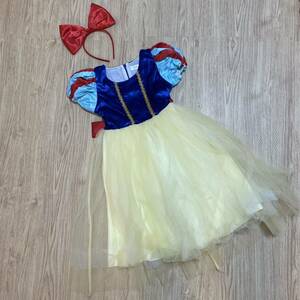 【送料無料】白雪姫 ドレス&カチューシャセット 110cm衣装 コスプレ ディズニーランド 