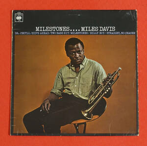極上品! UK CBS MONO BPG 完全オリジナル MILESTONES.. / Miles Davis MAT: A1/B1