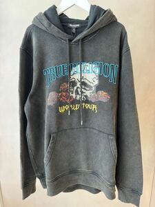 【TRUE RELIGION 】TRUE SKULL PULLOVER HOODIE BLACK