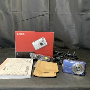 CASIO EXILIM EX-Z1050 ブルー系 コンパクトデジタルカメラ バッテリー SDカード 充電器 説明書 箱 付き カシオ エクシリム デジカメ 1