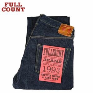 FULL COUNT W31 Lot.1101W Straight Denim (One Wash) フルカウント