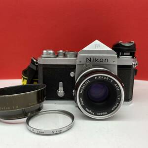 □ Nikon F アイレベル 一眼レフカメラ フィルムカメラ ボディ NIKKOR-S Auto 5cm F2 レンズ 動作確認済 現状品 ニコン