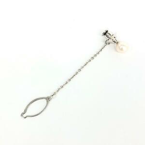 良好◆MIKIMOTO ミキモト ネクタイピン◆ シルバーカラー 一粒 メンズ フォーマル ネクタイ アクセサリー