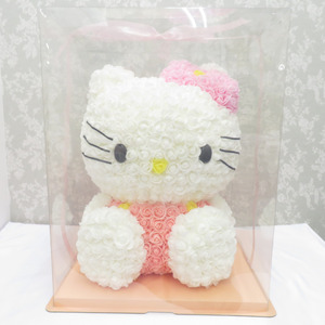 ハローキティ sanrio サンリオ ビッグサイズ フェイクフラワー 45cm 造花 フラワーアレジメント バラ 置物