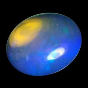 天然石 ウォーターオパール(Water opal) オーバルカボション 約 8x10mm