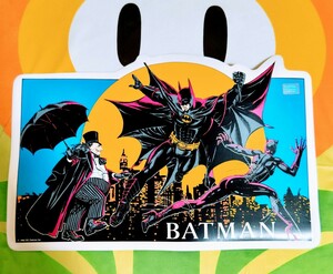 即決 バットマン BATMAN ランチョンマット 1992年 当時物 キャットウーマン アメコミヒーロー 検: MARVEL マーヴェル マーベル ポスター