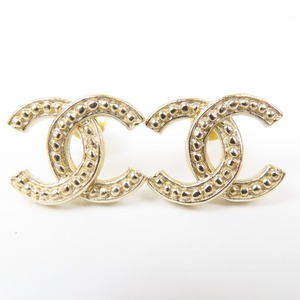 41321★1円スタート★CHANEL シャネル 新品同様美品 ココマーク 21年製 アクセサリー ピアス GP ゴールド