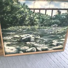 油絵　有名作家作品　展覧会用　絵画　風景画　原画　モネ