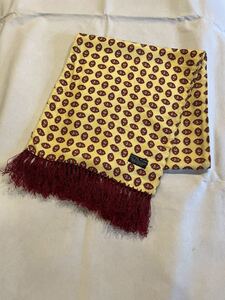 イギリス古着　tootal scarf vintageトゥータルスカーフ　スカーフ　フリンジ付き　英国ヴィンテージ　vintage tootal MV945