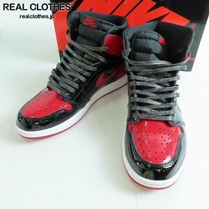 NIKE/ナイキ AIR JORDAN 1 RETRO HIGH OG PATENT BRED オリジナル パテント ブレッド 555088-063/28 /080