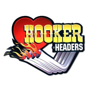 看板 USエンボスサイン HOOKER HEADERS 縦33×横45cm メタルサイン インテリア アメリカン雑貨