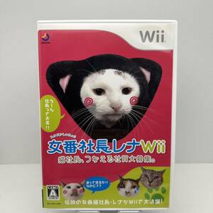 【送料無料 希少 状態良好】女番社長レナWii 猫社長、つかえる社員大募集★レア ジョルダン スケバンしゃちょう 箱説付き