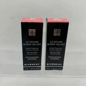 GIVENCHY ジバンシイ ルージュ　ジバンシィ　シアー　ベルベット　リップスティック　口紅　22040229