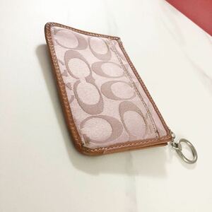 ◆◆◆COACH コインケース カードケース ピンク　シルバー金物　正規品