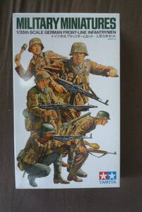 タミヤ TAMIYA 35196 1/35 ミリタリーミニチュアシリーズ No.196 ドイツ歩兵 アタックチームセット GERMAN FRONT-LINE INFANTRYMEN