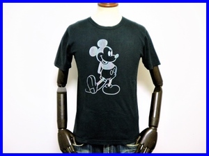 即決 Disney ディズニー ミッキーマウス プリント半袖Tシャツ メンズM