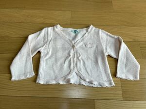 トッカ　ボレロ　80センチ　ボレロカーディガン ベビー服 女の子　ニットカーディガン 子供服 tocca