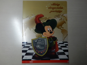 ●非売品・レア 第一生命ナイト風ミッキーマウスクリアファイル-DISEY Mickey