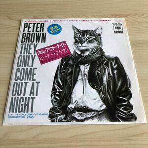 【国内盤7inch】ピーターブラウン カムアウトナイト PETER BROWN THE ONLY COME OUT AT NIGHT / EP レコード / 07SP 807 / 洋楽ロック/