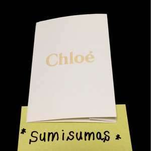 ☆レア！Chloe クロエ レシート 領収書カバー 保存袋 紙 美品☆