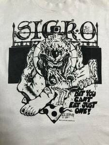 80s R.K.Sloan Tシャツ Mutilation Graphics M USA製 染み込みプリント エド・ロス ラットフィンク ホットロッド ローブロー アート