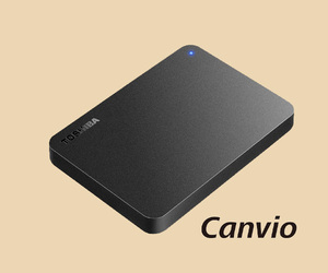 ★USB接続 外付けポータブルHDD 1TB★【 東芝 Canvio 】新品同様品★No.AJT