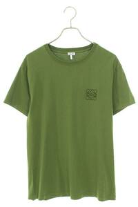 ロエベ LOEWE H6109230CR サイズ:M アナグラム刺繍Tシャツ 中古 SS13