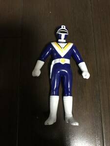 レトロ ビンテージ アンティーク 地球戦隊 ファイブマン 1990 東映 日本製 ファイブブルー ソフビ 人形 フィギュア 戦隊 ヒーロー
