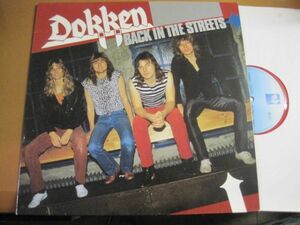 Dokken - Back In The Streets /ドッケン/RR 2005-L/赤盤/西ドイツ盤LPレコード