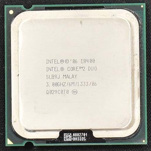 [送料無料] Intel Core 2 Duo E8400 3.00GHz SLB9J Socket 775 (LGA775) Wolfdale FSB1333 動作確認済 中古品 (管:SP13-4