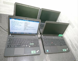 【ジャンク品】管P80 Lenovo ThinkPad E540 20C6009AJP CPU core i5-4200M HDD無し、HDDマウント有り、メモリー4GB、 4台セット