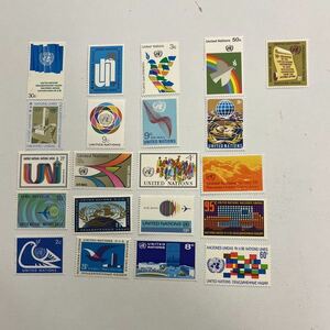 ◆◆ 外国切手 未使用 国際連合 21種