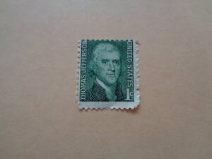 アメリカ切手　1968年　Thomas Jefferson (1743-1826)　トーマス・ジェファーソン　第3代アメリカ大統領　　1c