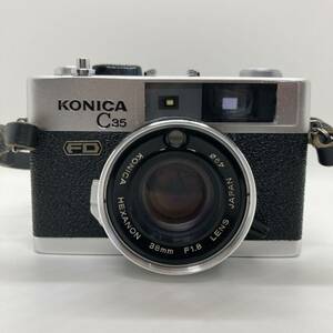 【希少：美品】KONICA C35 FD F1.8 HEXANON 38mmフィルムカメラ レンジファインダー 