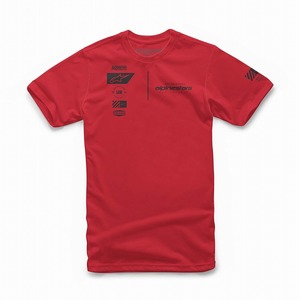 アルパインスターズ 1212-72034-30-XL ポジション Tシャツ レッド XL ロゴT 半袖 バイクウェア ダートフリーク